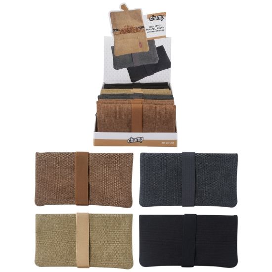 Immagine di PORTATABACCO EXPO 12pz CHAMP JEANS GRANDE 16x9cm