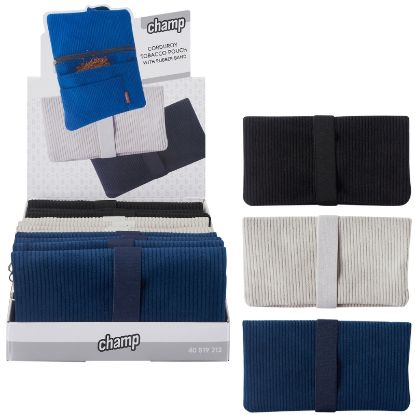 Immagine di PORTATABACCO EXPO 12pz CHAMP CORDUROY GRANDE 16x9cm