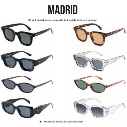 Immagine di OCCHIALI SOLE GMV 8pz MADRID