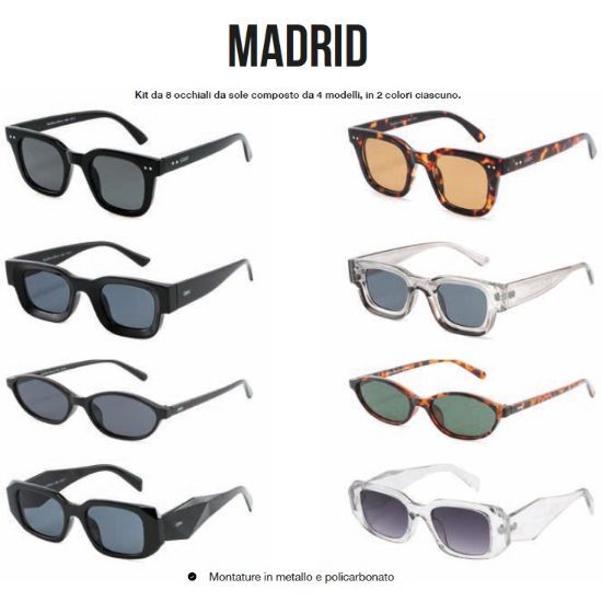 Immagine di OCCHIALI SOLE GMV 8pz MADRID