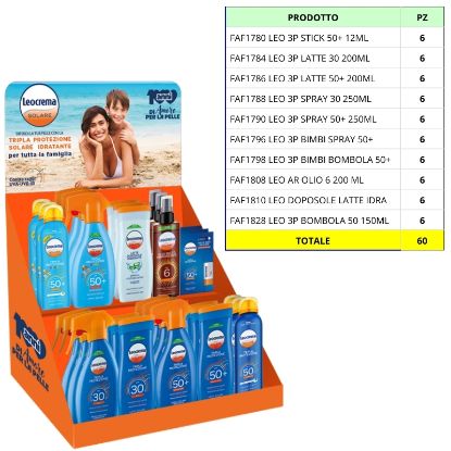 Immagine di SOLARI LEOCREMA EXPO 60pz DA BANCO ASSORTITO - SUMMER 2026