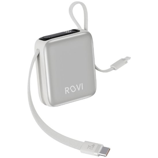 Immagine di BATTERIA ESTERNA POWERBANK 10000mAh LX17 SILVER - ROVI