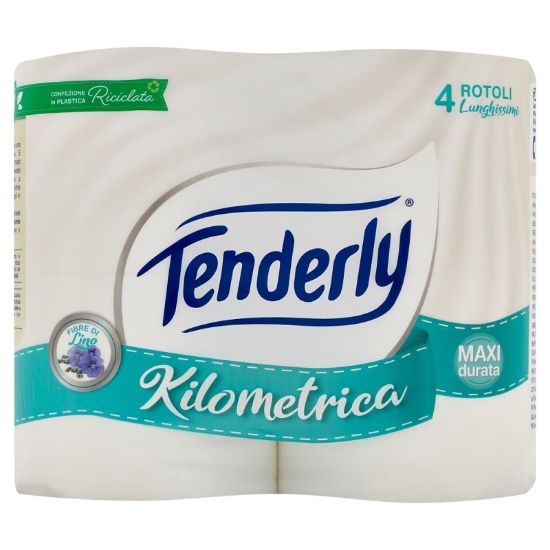 Immagine di CARTA IGIENICA TENDERLY 1X4 rotoli 2VELI - KILOMETRICA