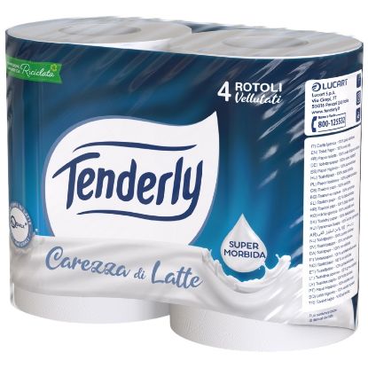 Immagine di CARTA IGIENICA TENDERLY 1X4 rotoli 2VELI - CAREZZA