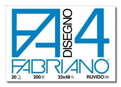 Immagine di ALBUM DISEGNO FABRIANO FA4 20 FOGLI 200g 33x48cm RUVIDO 10pz