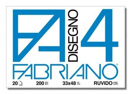 Immagine di ALBUM DISEGNO FABRIANO FA4 20 FOGLI 200g 33x48cm RUVIDO 10pz
