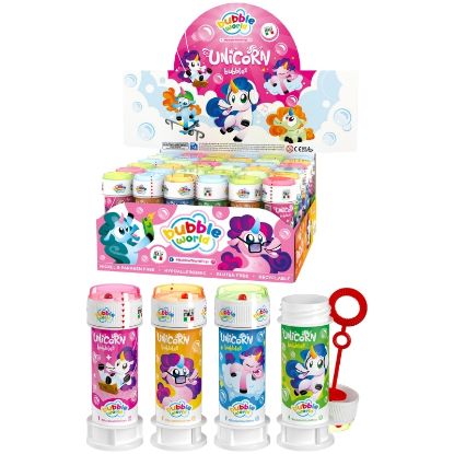 Picture of GIOCHI BOLLE SAPONE CON GIOCO 36pz UNICORN