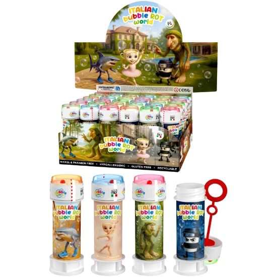 Picture of GIOCHI BOLLE SAPONE CON GIOCO 36pz ITALIAN BUBBLEROT