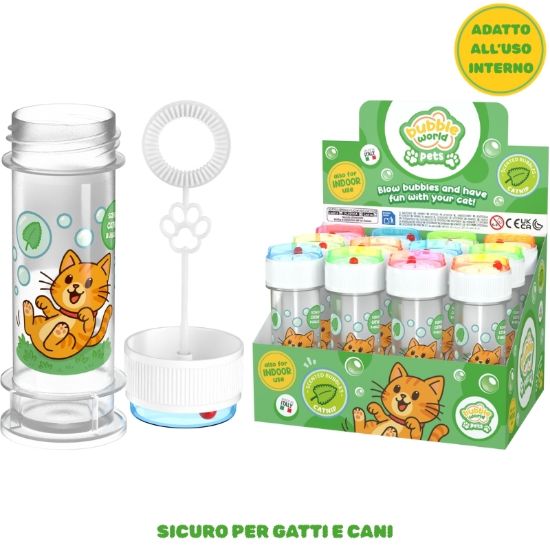 Picture of GIOCHI BOLLE SAPONE CON GIOCO 12pz PET CAT