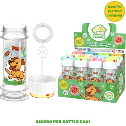 Picture of GIOCHI BOLLE SAPONE CON GIOCO 12pz PET DOG