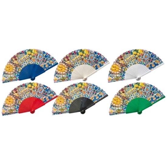 Picture of VENTAGLIO diam.43cm 12pz IN PVC - SICILIA