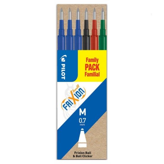 Picture of PENNA SFERA PILOT REFILL FRIXION BALL 36pz 6x6blister MIX CANCELLABILE