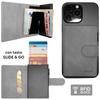 Picture of PORTAFOGLIO UNISEX 1pz ETRES SMART SLIDE GREY + SCATOLA REGALO E BORSA