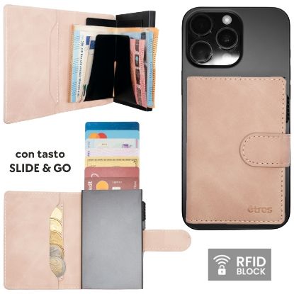 Picture of PORTAFOGLIO UNISEX 1pz ETRES SMART SLIDE PINK + SCATOLA REGALO E BORSA