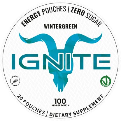 Immagine di IGNITE CAFFEINE ENERGY POUCHES WINTERGREEN 100mg/pouch