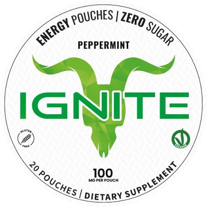 Immagine di IGNITE CAFFEINE ENERGY POUCHES PEPPERMINT 100mg/pouch