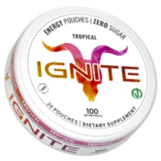 Immagine di IGNITE CAFFEINE ENERGY POUCHES TROPICAL 100mg/pouch