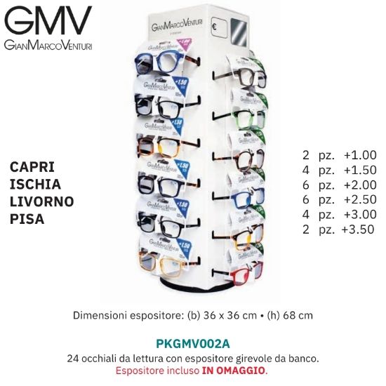 Immagine di OCCHIALI GRAD. GMV Prontokit Contemporary (da 1.00 a 3.50) 24pz EXPO A