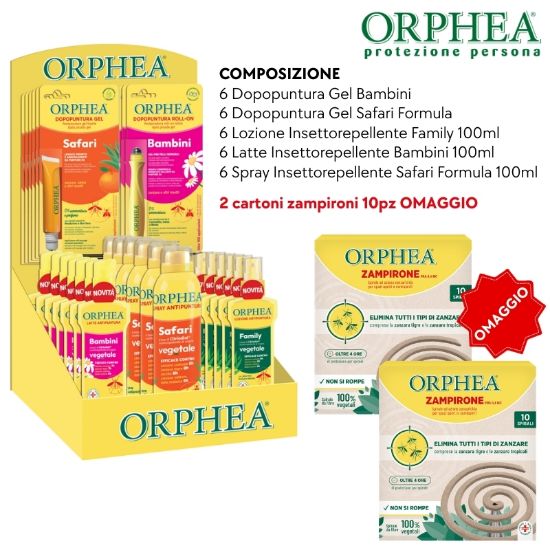 Picture of ANTIZANZARE ORPHEA EXPO 30pz MULTI PROTECTION + OMAGGIO 20 ZAMPIRONE