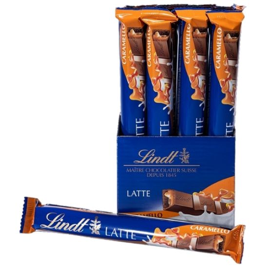 Picture of LINDT BARRETTA SNACK 38gr 24pz - CARAMELLO LINDOR