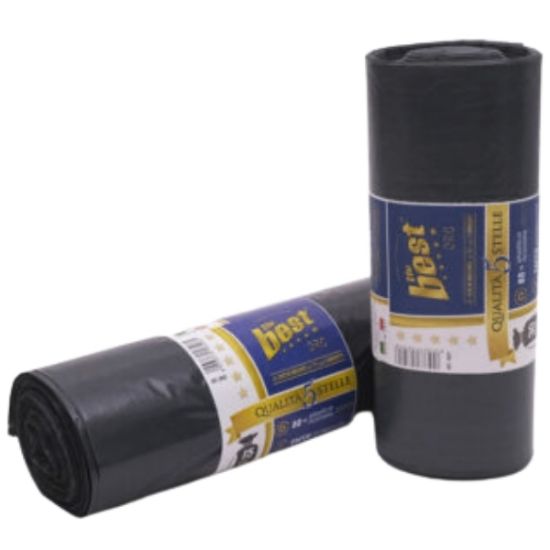 Picture of SACCHETTI IMMONDIZIA 55x65cm 950gr 25pz PESANTI NERI