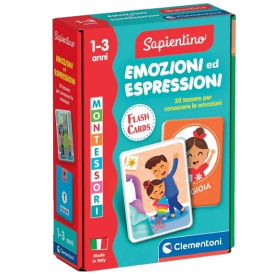 Immagine di GIOCHI MONTESSORI FLASHCARDS BABY EMOZIONI ED ESPRESSIONI