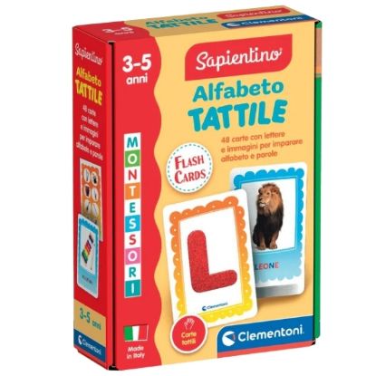 Picture of GIOCHI MONTESSORI FLASHCARD ALFABETO TATTILE