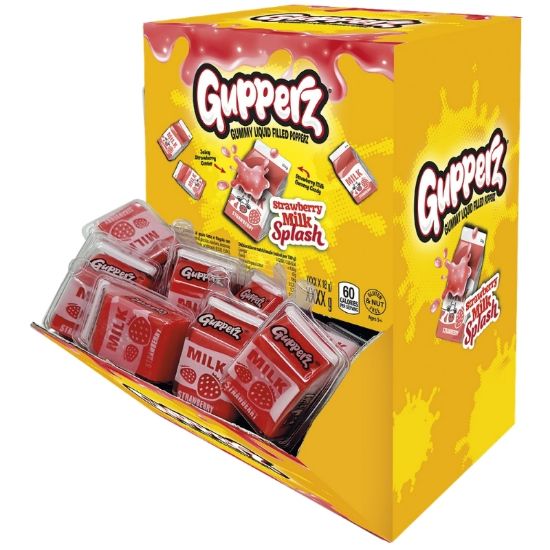 Immagine di CARAMELLE GUPPERZ STRAWBERRY MILK 64pz 18gr - CASA DEL DOLCE