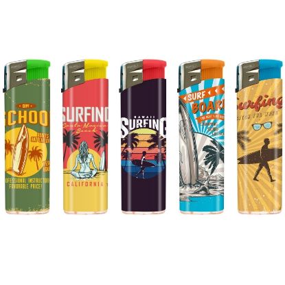 Immagine di ACCENDINO ATOMIC ELETTRONICO 50pz F11 Surfing