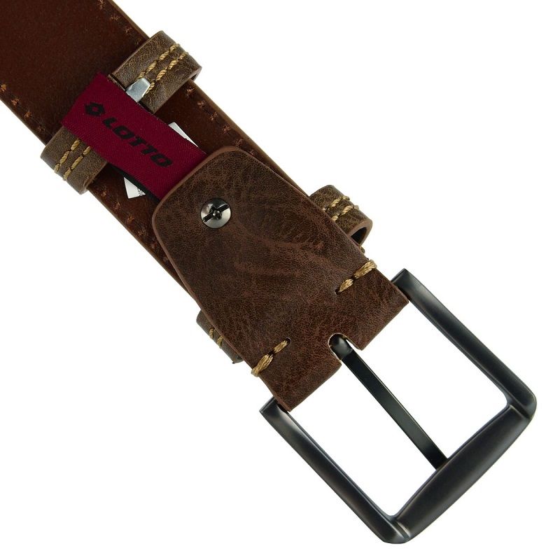 Immagine di CINTURA UOMO LOTTO TAUPE H.4cm 1pz SCATOLA REGALO