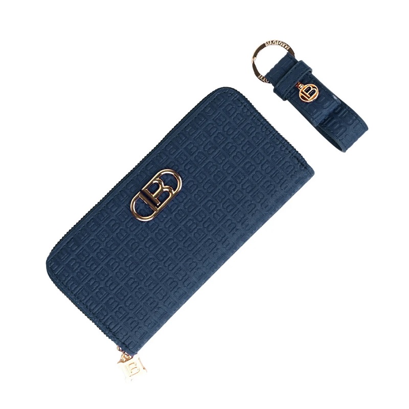 Picture of PAROURE DONNA BIAGIOTTI PORTACHIAVI + PORTAFOGLIO BLU