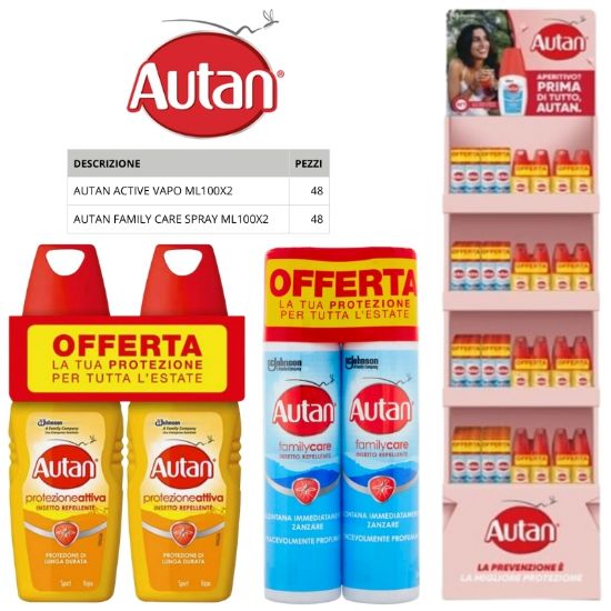 Picture of ANTIZANZARE AUTAN EXPO FAMILY&CARE 96pz BIPACCO ASSORTIMENTO EXPO DA TERRA