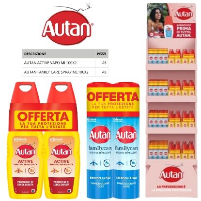 Picture of ANTIZANZARE AUTAN EXPO FAMILY&CARE 96pz BIPACCO ASSORTIMENTO EXPO DA TERRA