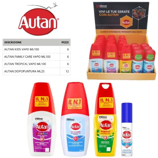 Picture of ANTIZANZARE AUTAN EXPO 30pz ASSORTIMENTO EXPO DA BANCO