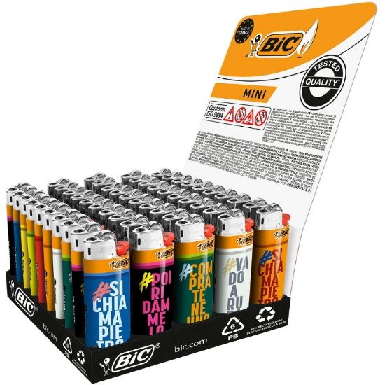 Immagine di ACCENDINO BIC MINI J25 PIETRINA 50pz HASHTAG