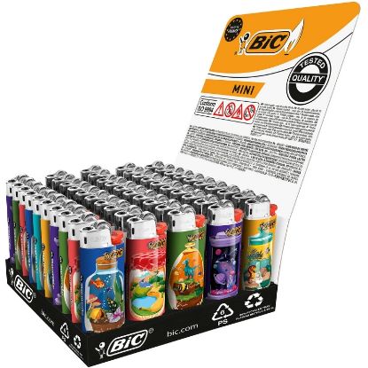 Picture of ACCENDINO BIC MINI J25 PIETRINA 50pz ACQUA TERRARI
