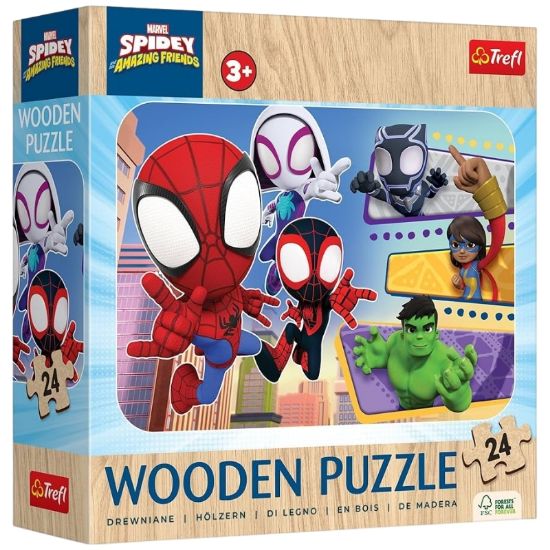 Picture of GIOCHI PUZZLE 24pz IN LEGNO SPIDERMAN