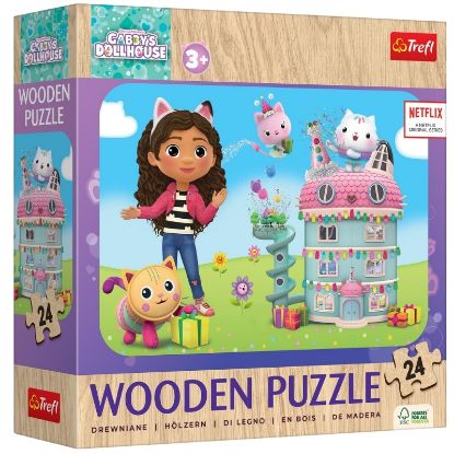 Picture of GIOCHI PUZZLE 24pz IN LEGNO HAPPY GABBY