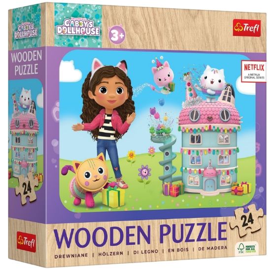 Picture of GIOCHI PUZZLE 24pz IN LEGNO HAPPY GABBY