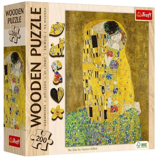 Picture of PUZZLE 200pz Wooden PUZZLE The Kiss Gustav Klimt_FSC Mix