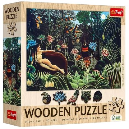 Immagine di PUZZLE 200pz Wooden PUZZLE The Dream - Henri Rousseau_FSC Mix