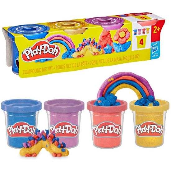 Picture of GIOCHI PLAY-DOH VASETTO 4pz SPECIALI AST. (coriandoli e brillantini)