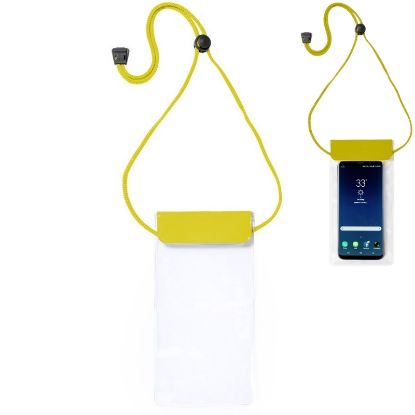 Picture of BUSTA PORTA SMARTPHONE TRASPARENTE - GIALLO ROKDEM