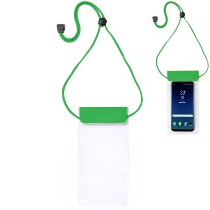 Picture of BUSTA PORTA SMARTPHONE TRASPARENTE - VERDE ROKDEM