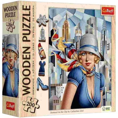 Picture of PUZZLE 200pz Wooden PUZZLE Summer in the City - Catherine Ab