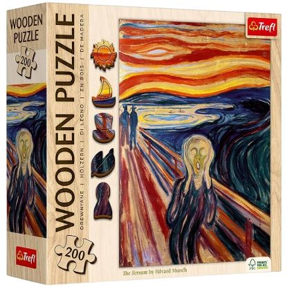 Picture of PUZZLE 200pz Wooden PUZZLE The Scream - Edvard Munch_FSC Mix