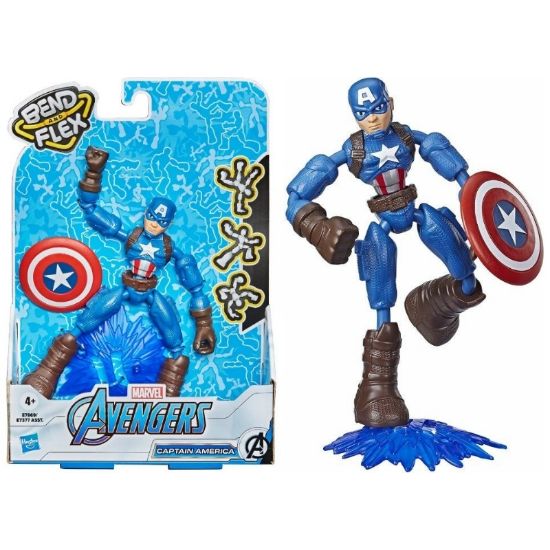 Picture of GIOCHI AVENGERS BEND&FLEX CAPTAIN AMERICA