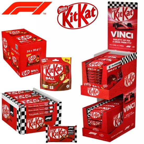 Immagine di NESTLE KIT KAT F1 48pz EXPO DA BANCO FORMULA1