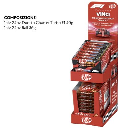 Immagine di NESTLE KIT KAT F1 48pz EXPO DA BANCO FORMULA1