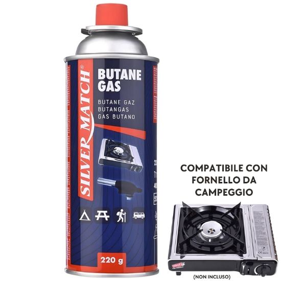 Immagine di GAS SILVER MATCH 220gr 1pz RICARICA FORNELLO DA CAMPEGGIO (cod. LAG40807060)